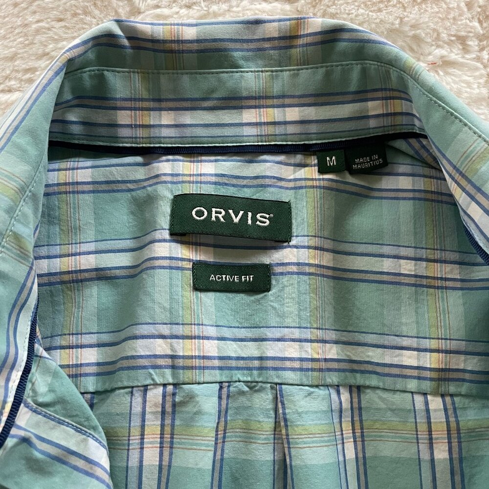 ORVIS Men Button Down Shirt 100% cotton Active Fit - Picture 3 of 7